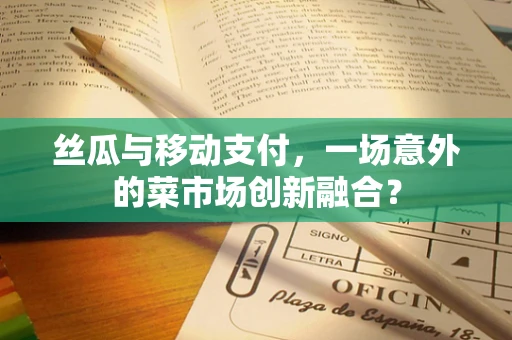 丝瓜与移动支付，一场意外的菜市场创新融合？