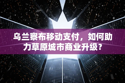 乌兰察布移动支付，如何助力草原城市商业升级？