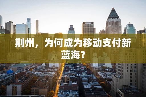 荆州，为何成为移动支付新蓝海？