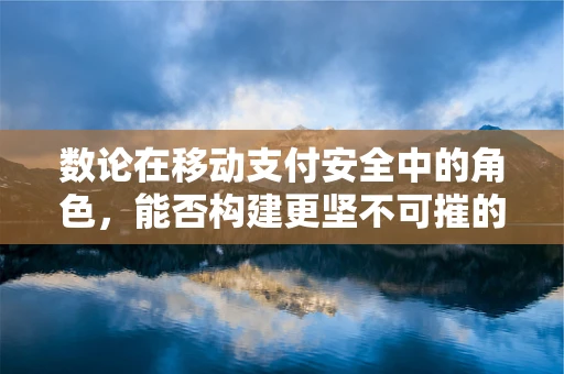 数论在移动支付安全中的角色，能否构建更坚不可摧的‘数字盾牌’？