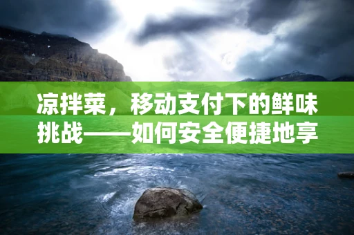 凉拌菜，移动支付下的鲜味挑战——如何安全便捷地享受美食？