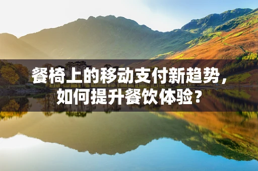 餐椅上的移动支付新趋势，如何提升餐饮体验？