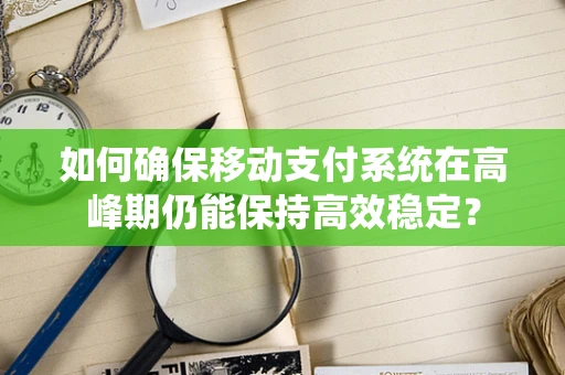 如何确保移动支付系统在高峰期仍能保持高效稳定？