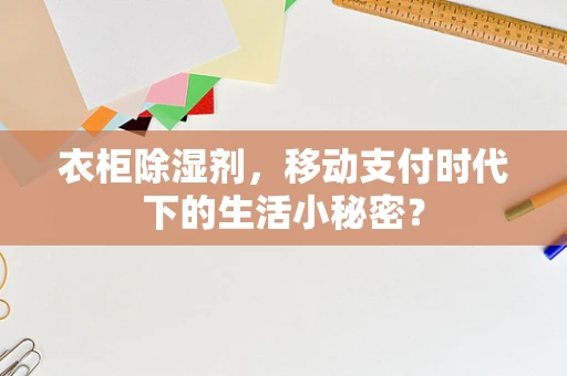 衣柜除湿剂，移动支付时代下的生活小秘密？