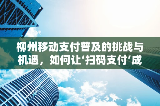 柳州移动支付普及的挑战与机遇，如何让‘扫码支付’成为柳州新风尚？