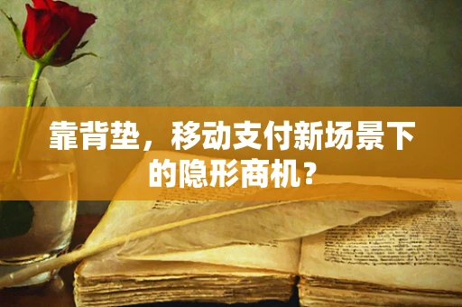 靠背垫，移动支付新场景下的隐形商机？