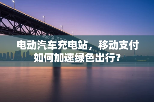 电动汽车充电站，移动支付如何加速绿色出行？