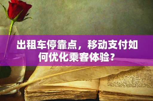 出租车停靠点，移动支付如何优化乘客体验？