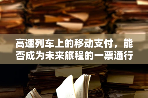 高速列车上的移动支付，能否成为未来旅程的一票通行？