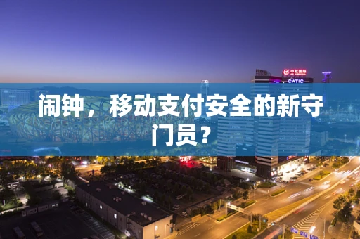 闹钟，移动支付安全的新守门员？