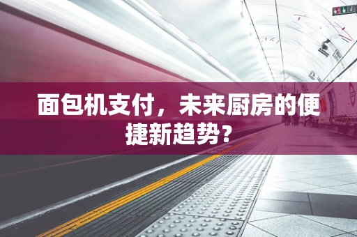 面包机支付，未来厨房的便捷新趋势？