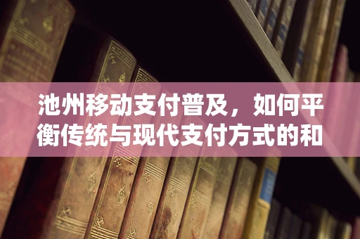 池州移动支付普及，如何平衡传统与现代支付方式的和谐共存？