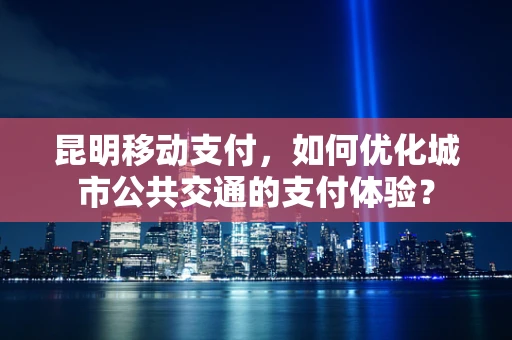 昆明移动支付，如何优化城市公共交通的支付体验？