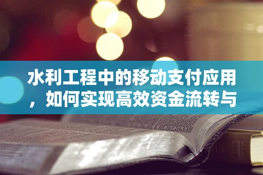 水利工程中的移动支付应用，如何实现高效资金流转与项目监管？