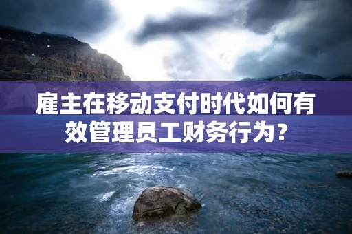 雇主在移动支付时代如何有效管理员工财务行为？