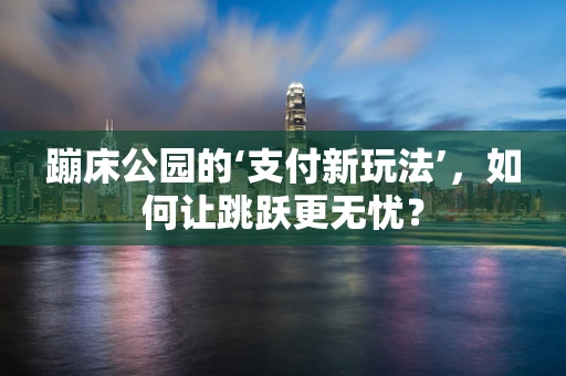 蹦床公园的‘支付新玩法’，如何让跳跃更无忧？