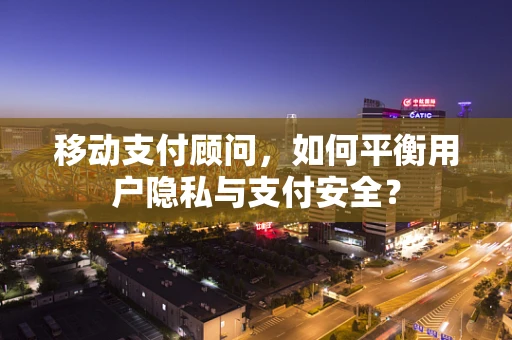 移动支付顾问，如何平衡用户隐私与支付安全？