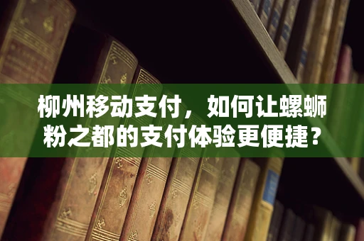 柳州移动支付，如何让螺蛳粉之都的支付体验更便捷？