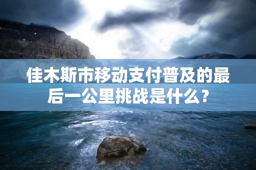 佳木斯市移动支付普及的最后一公里挑战是什么？