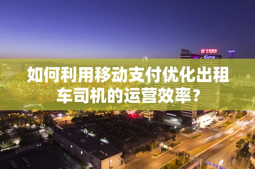 如何利用移动支付优化出租车司机的运营效率？