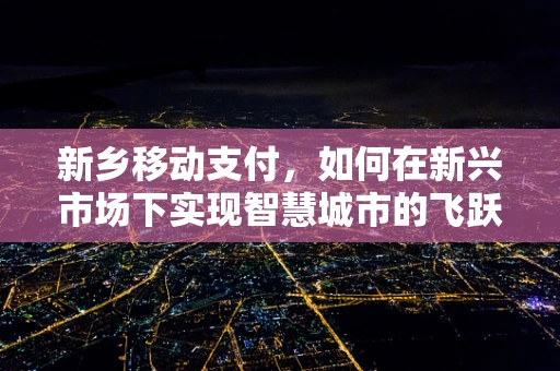 新乡移动支付，如何在新兴市场下实现智慧城市的飞跃？