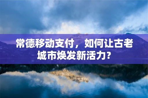 常德移动支付，如何让古老城市焕发新活力？