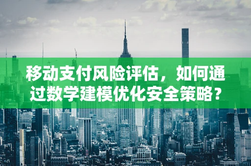 移动支付风险评估，如何通过数学建模优化安全策略？