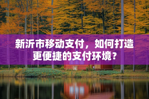 新沂市移动支付，如何打造更便捷的支付环境？