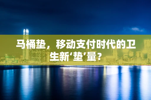 马桶垫，移动支付时代的卫生新‘垫’量？