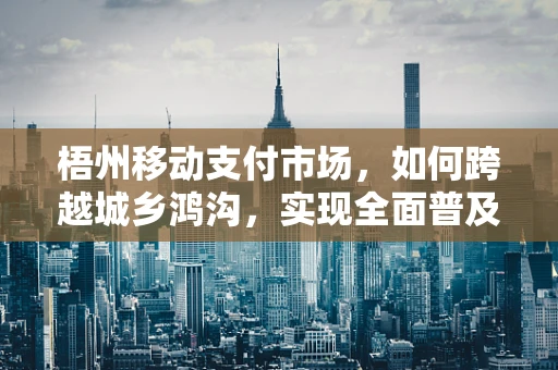 梧州移动支付市场，如何跨越城乡鸿沟，实现全面普及？